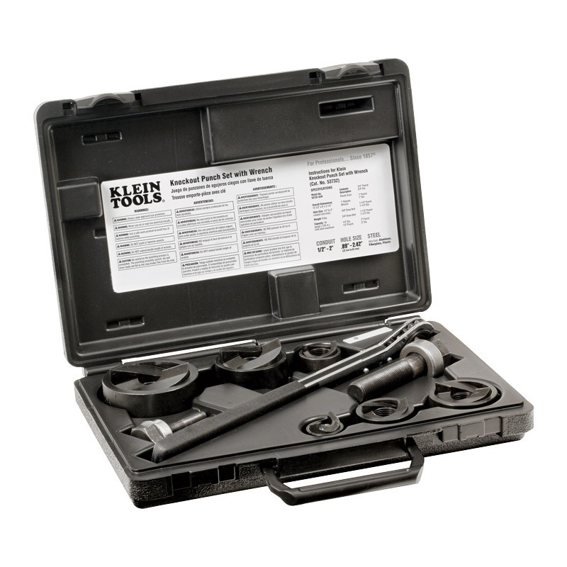 Juego de sacabocados 53732-SEN Klein Tools